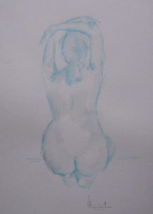 Apunte de desnudo 8 (naked body) | Guillermo Coll